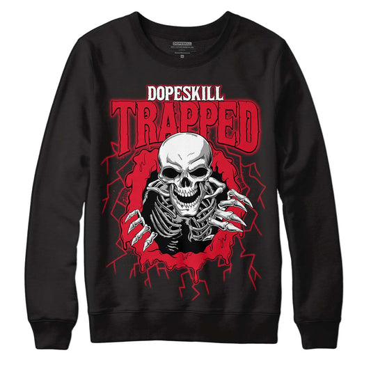 Lost & Found 1s DopeSkill Sweatshirt Trapped Halloween Graphic - Black