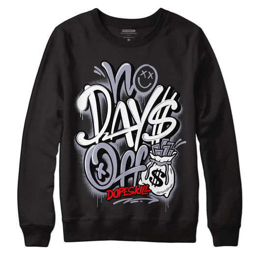 Jordan 13 Retro 'Black Flint' DopeSkill Sweatshirt No Days Off Graphic Streetwear - Black