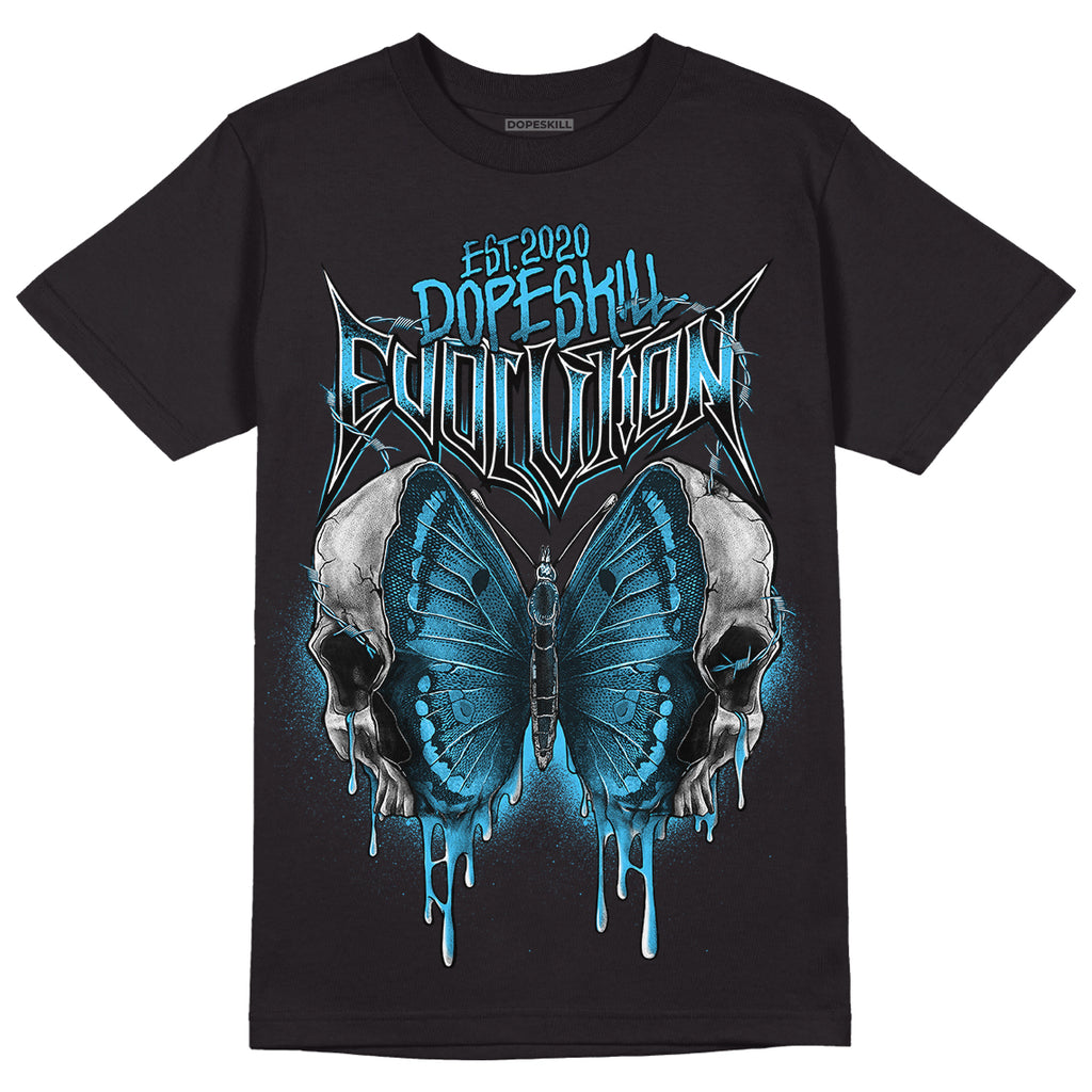 University Blue 13s DopeSkill T-Shirt DopeSkill Evolution Graphic - Black 