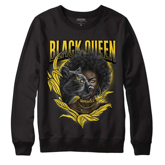 Lightning 4s DopeSkill Sweatshirt New Black Queen Graphic - Black 