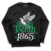 Jordan 1 Low Lucky Green DopeSkill Long Sleeve T-Shirt Juneteenth 1865 Graphic Streetwear - Black