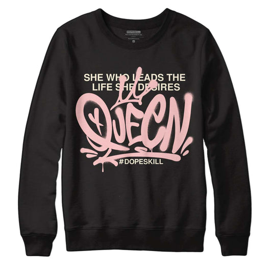 Jordan 1 High OG WMNS Washed Pink DopeSkill Sweatshirt Queen Graphic Streetwear - Black