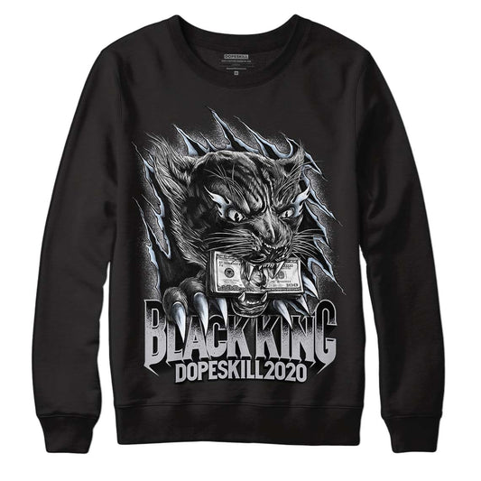Jordan 11 Retro Low Cement Grey DopeSkill Sweatshirt Black King Graphic Streetwear - Black