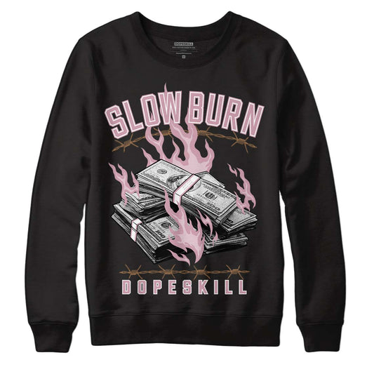 Dunk Low Teddy Bear Pink DopeSkill Sweatshirt Slow Burn Graphic - Black 