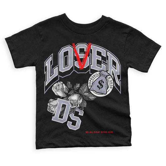 Jordan 13 Retro 'Black Flint' DopeSkill Toddler Kids T-shirt Loser Lover Graphic Streetwear - Black