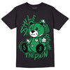 Jordan 1 Low Lucky Green DopeSkill T-Shirt BEAN Graphic Streetwear - Black