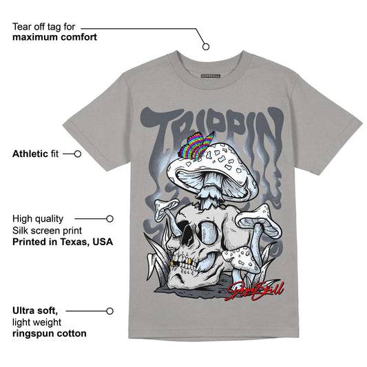 Cool Grey 11s DopeSkill Grey T-shirt Trippin Graphic