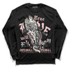 Jordan 1 High OG WMNS Washed Pink DopeSkill Long Sleeve T-Shirt True Love Will Kill You Graphic Streetwear - Black