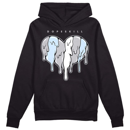 Jordan 11 Retro Low Cement Grey DopeSkill Hoodie Sweatshirt Slime Drip Heart Graphic Streetwear - Black