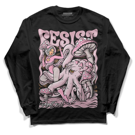 Dunk Low Teddy Bear Pink DopeSkill Long Sleeve T-Shirt Resist Graphic - Black