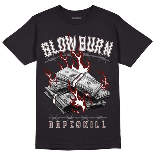 Jordan 12 x A Ma Maniére DopeSkill T-Shirt Slow Burn Graphic Streetwear - Black 