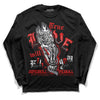 Gym Red 9s DopeSkill Long Sleeve T-Shirt True Love Will Kill You Graphic - Black