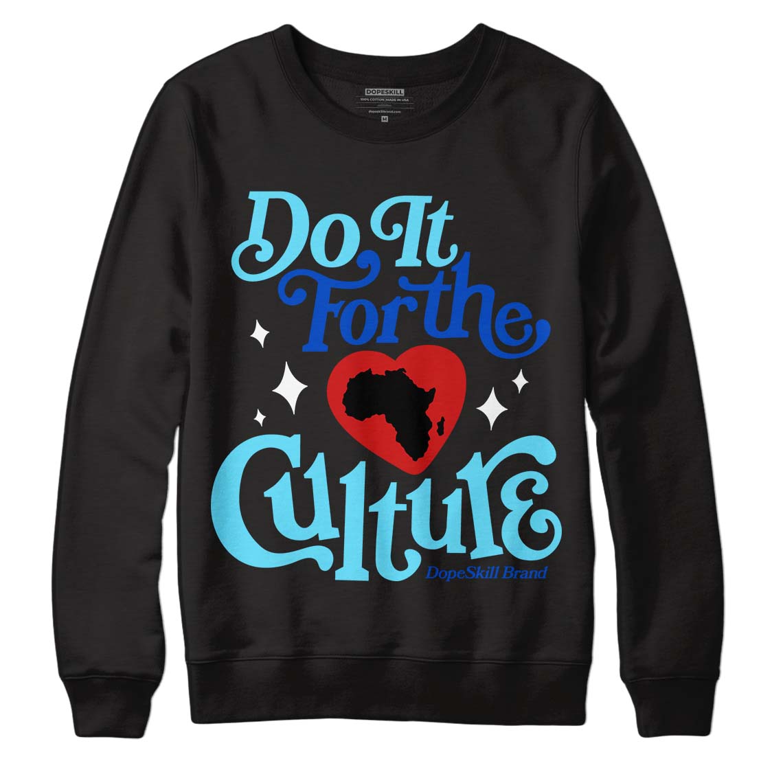 Dunk Low Argon DopeSkill Sweatshirt Do It For The Culture Graphic Streetwear - Black