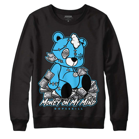 University Blue 13s DopeSkill Sweatshirt MOMM Bear Graphic - Black
