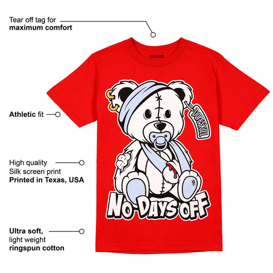 Cherry 11s DopeSkill Varsity Red T-shirt Hurt Bear Graphic