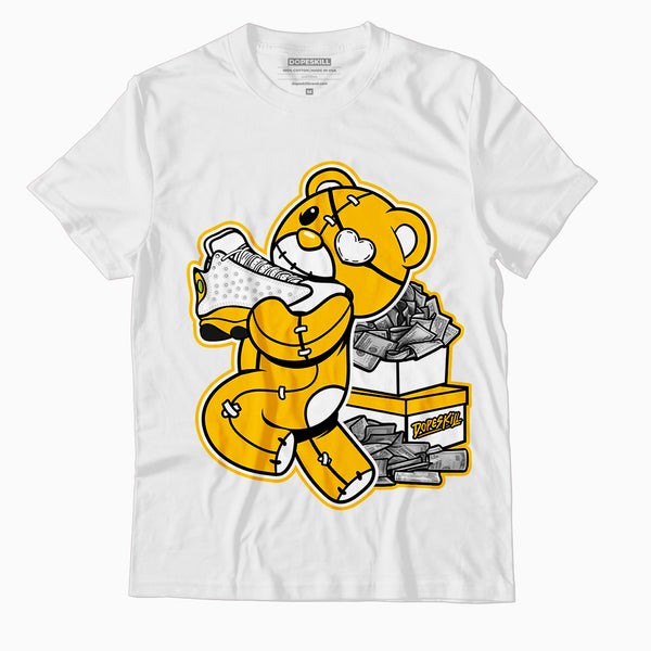 Yellow Graphic T-Shirt | Bear Steals Sneaker AJ 13 Del Sol