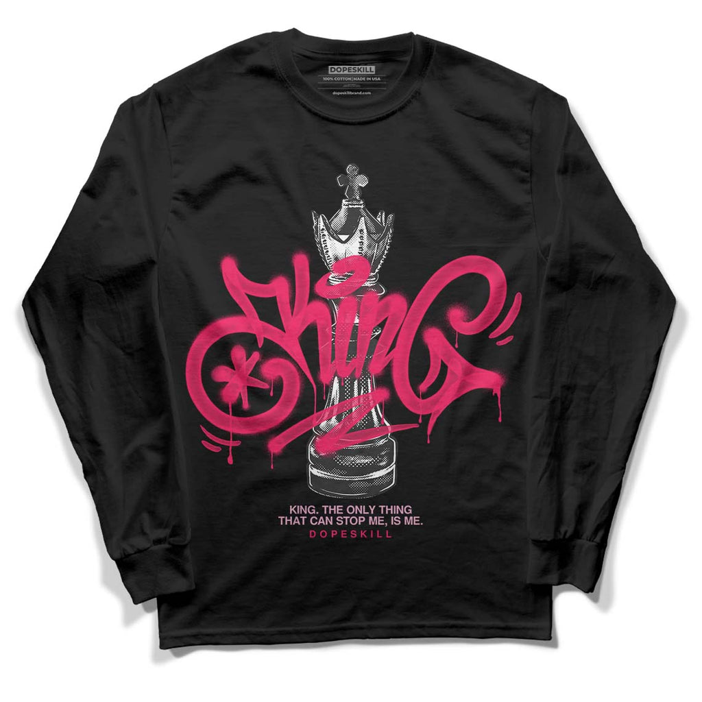Air Max 90 Valentine's Day DopeSkill Long Sleeve T-Shirt King Chess Graphic Streetwear - Black