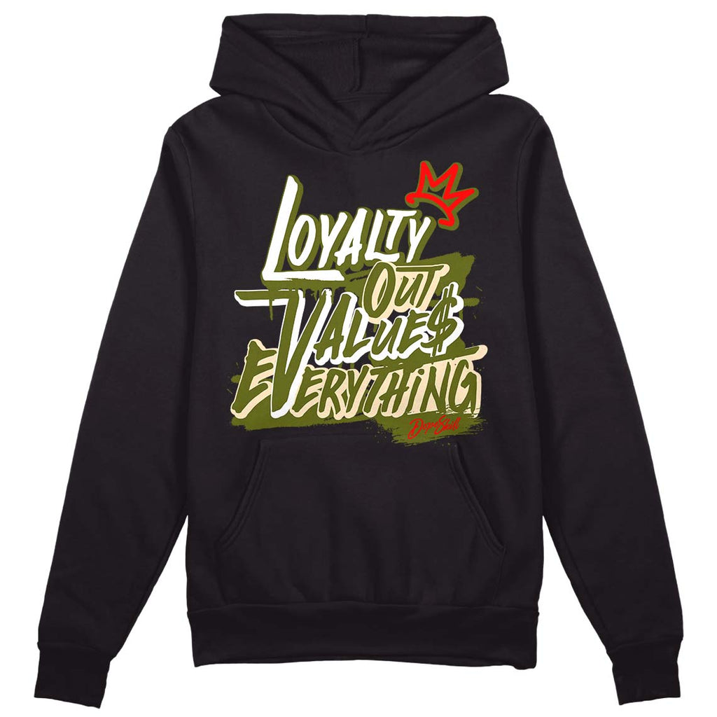 Travis Scott x Jordan 1 Low OG “Olive” DopeSkill Hoodie Sweatshirt LOVE Graphic Streetwear - Black