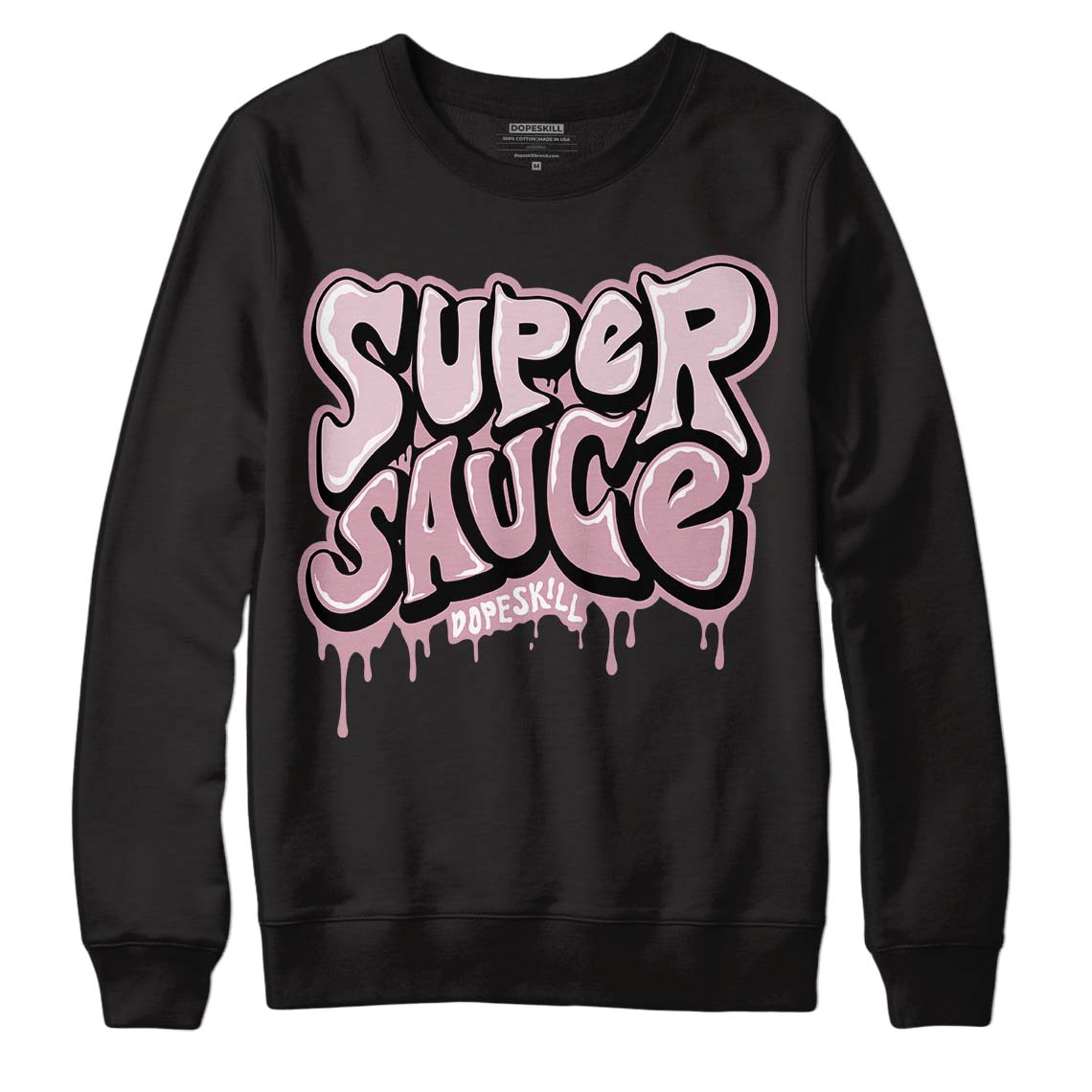 Dunk Low Teddy Bear Pink DopeSkill Sweatshirt Super Sauce Graphic - Black 