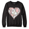 Jordan 1 High OG WMNS Washed Pink DopeSkill Sweatshirt Heart Jordan 1 Graphic Streetwear - Black