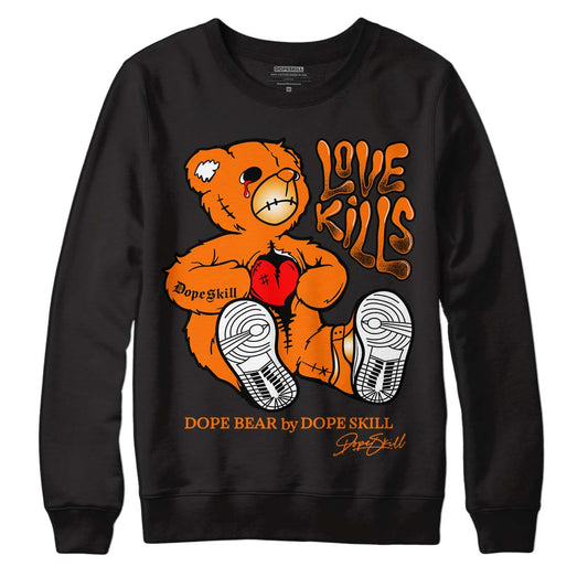 Wmns Dunk Low 'Magma Orange DopeSkill Sweatshirt Love Kills Graphic Streetwear - Black