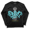 Jordan 5 Aqua DopeSkill Long Sleeve T-Shirt Queen Chess Graphic Streetwear - Black