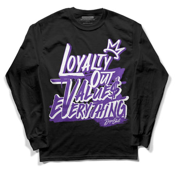 PURPLE Collection DopeSkill Long Sleeve T-Shirt LOVE Graphic - Black