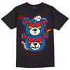 Messy Room 4s DopeSkill T-Shirt New Double Bear Graphic - Black