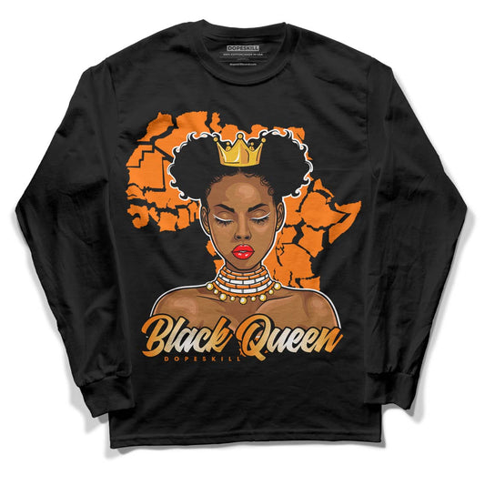 Wmns Dunk Low 'Magma Orange DopeSkill Long Sleeve T-Shirt Black Queen Graphic Streetwear - Black