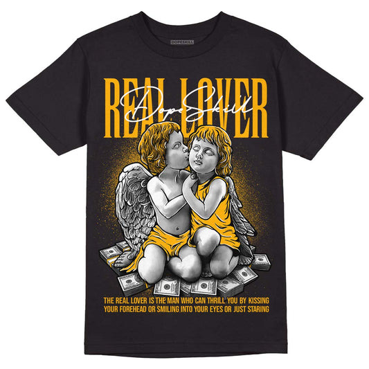 Goldenrod Dunk DopeSkill T-Shirt Real Lover Graphic - Black 