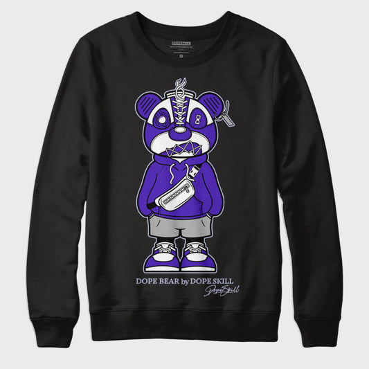 Dark Concord 5s Retro DopeSkill Sweatshirt Sneaker Bear Graphic