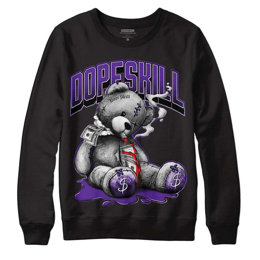 PURPLE Collection DopeSkill Sweatshirt Sick Bear Graphic - Black 