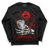 Cherry 11s DopeSkill Long Sleeve T-Shirt Show Me The Money Graphic - Black