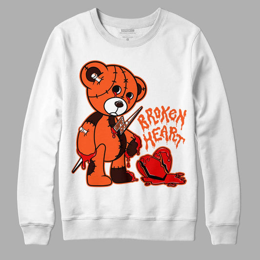 Starfish 1s DopeSkill Sweatshirt Broken Heart Graphic - White