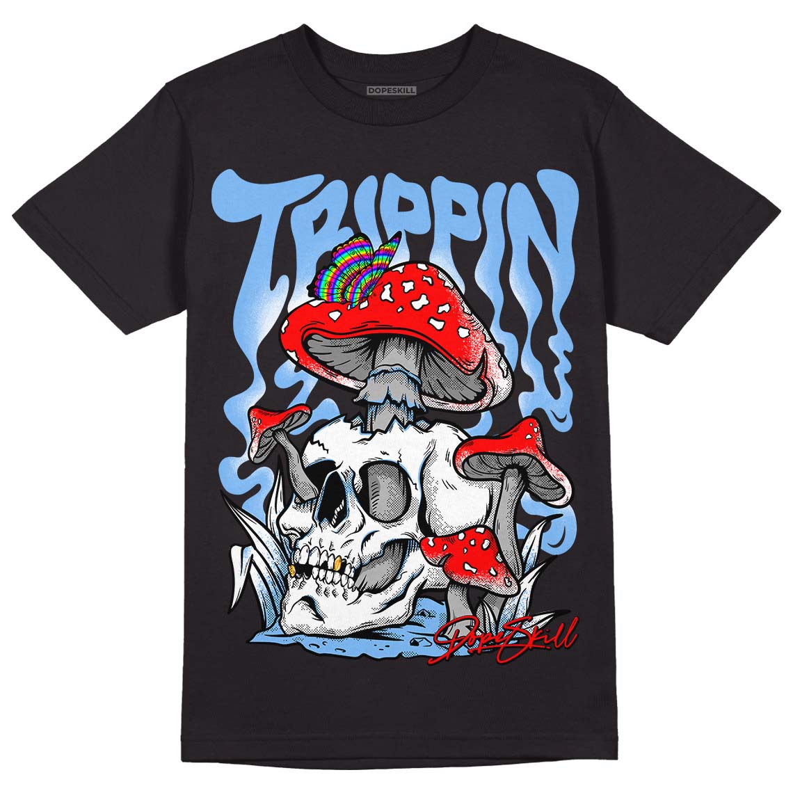 UNC 6s DopeSkill T-Shirt Trippin Graphic - Black 