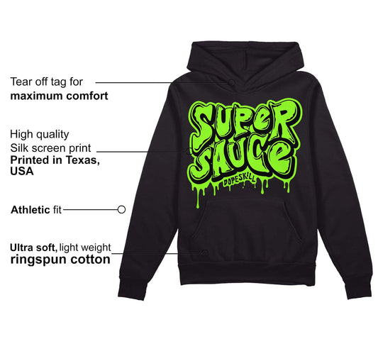 Neon Green Collection DopeSkill Hoodie Sweatshirt Super Sauce Graphic