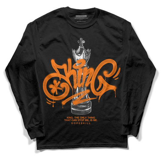 Wmns Dunk Low 'Magma Orange DopeSkill Long Sleeve T-Shirt King Chess Graphic Streetwear - Black