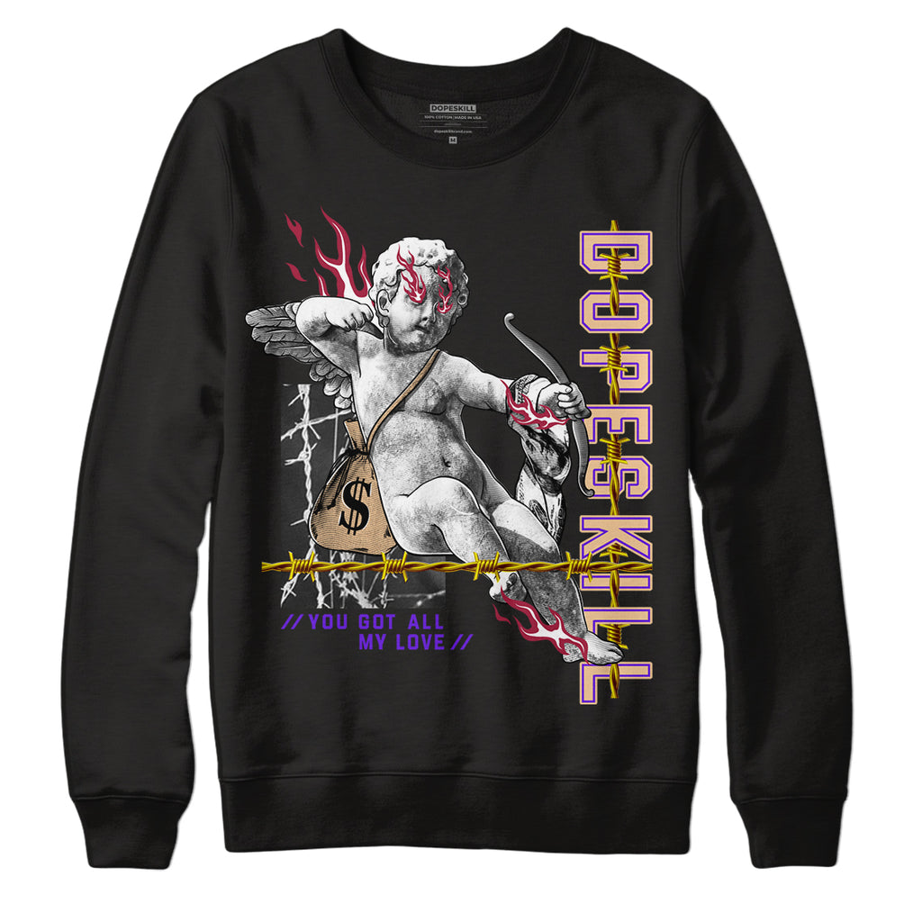 Afrobeats 7s SE DopeSkill Sweatshirt You Got All My Love Graphic - Black