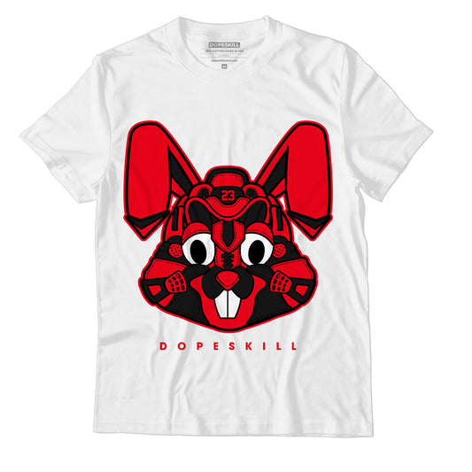 AJ 4 Red Thunder DopeSkill T-shirt Sneaker Rabbit Graphic