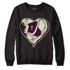 Dunk Low Night Maroon and Medium Soft Pink DopeSkill Sweatshirt Heart Jordan Graphic Streetwear - Black 