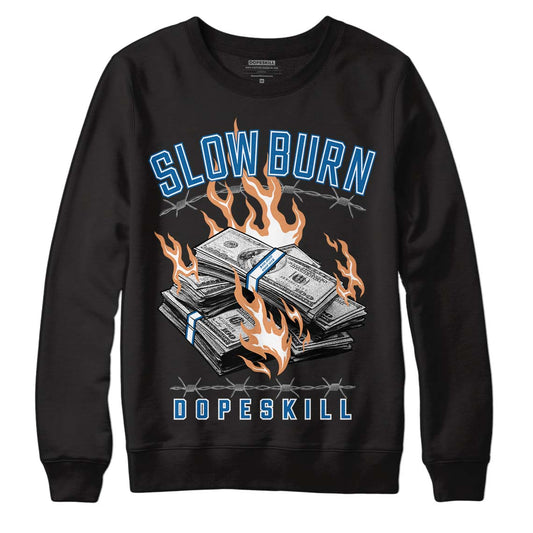Jordan 3 Retro Wizards DopeSkill Sweatshirt Slow Burn Graphic Streetwear - Black