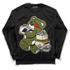 Travis Scott x Jordan 1 Low OG “Olive” DopeSkill Long Sleeve T-Shirt Bear Steals Sneaker Graphic Streetwear - Black