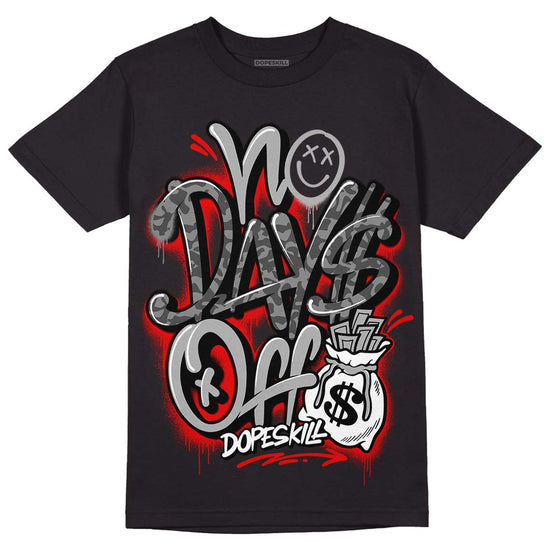 Jordan 5 Retro P51 Camo DopeSkill T-Shirt No Days Off Graphic Streetwear - Black 