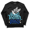 Dunk Low Argon DopeSkill Long Sleeve T-Shirt Juneteenth 1865 Graphic Streetwear - Black