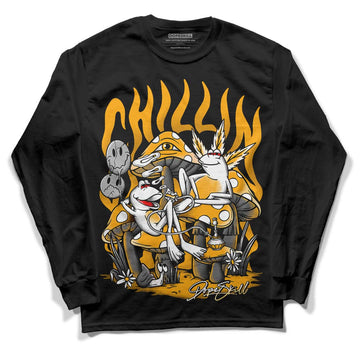 Black Taxi 12s DopeSkill Long Sleeve T-Shirt Chillin Graphic - Black 