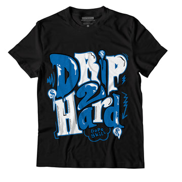 AJ 1 Dark Marina Blue DopeSkill T-Shirt Drip Too Hard Graphic