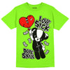 Neon Green Collection DopeSkill Neon Green T-shirt Love Sick Graphic