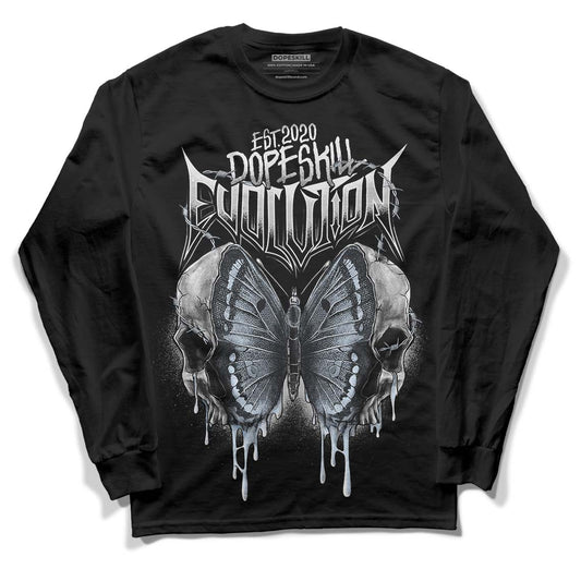 Black Metallic Chrome 6s DopeSkill Long Sleeve T-Shirt DopeSkill Evolution Graphic - Black