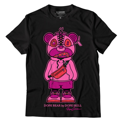 AJ 14 Low Shocking Pink DopeSkill T-Shirt Sneaker Bear Graphic