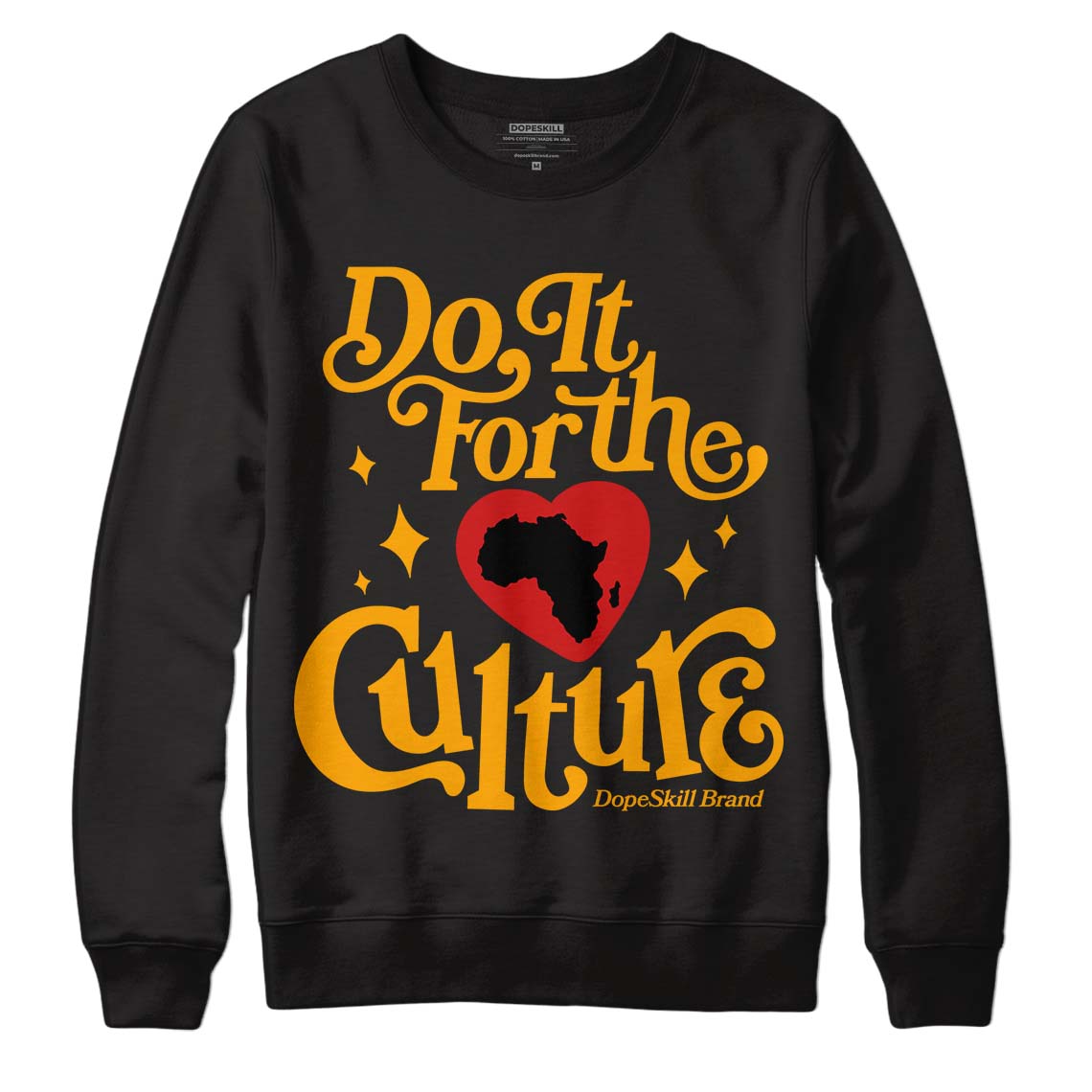 Jordan 12 Retro Black Taxi DopeSkill Sweatshirt Do It For The Culture Graphic Streetwear - Black